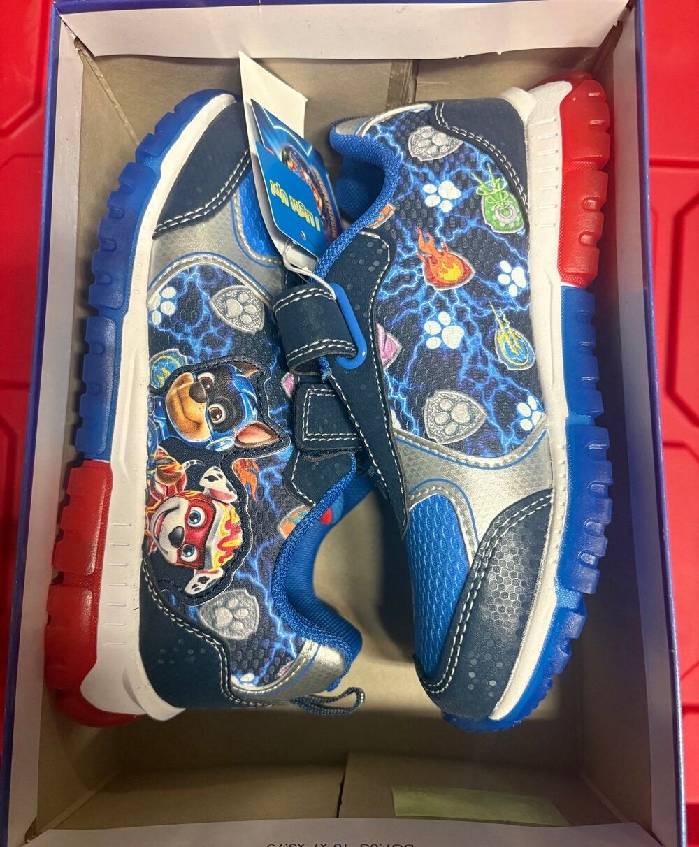 New in Box! Paw patrol light up shoes size 1